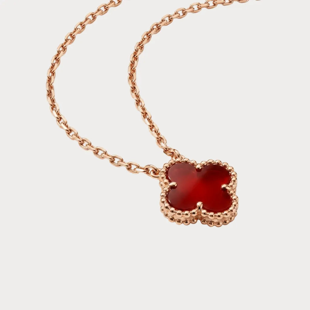 Alhambra Petite Red Motif Necklace