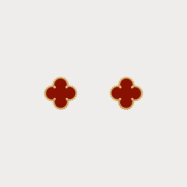 Alhambra Red Clover Stud Earrings