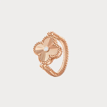 Alhambra Rose Radiant Clover Ring