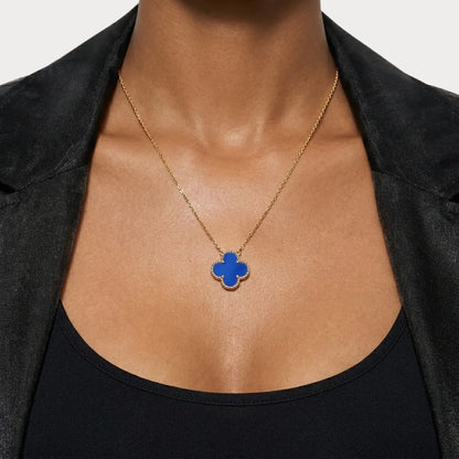 Alhambra Sapphire Clover Necklace