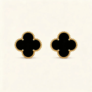 Alhambra Smooth Clover Stud Earrings