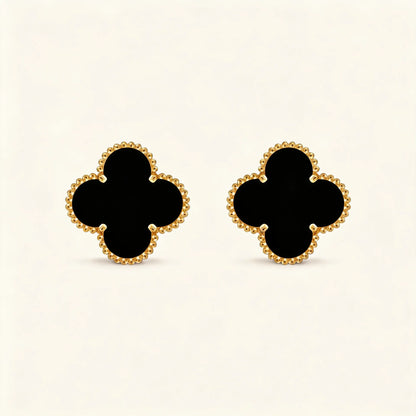 Alhambra Smooth Clover Stud Earrings
