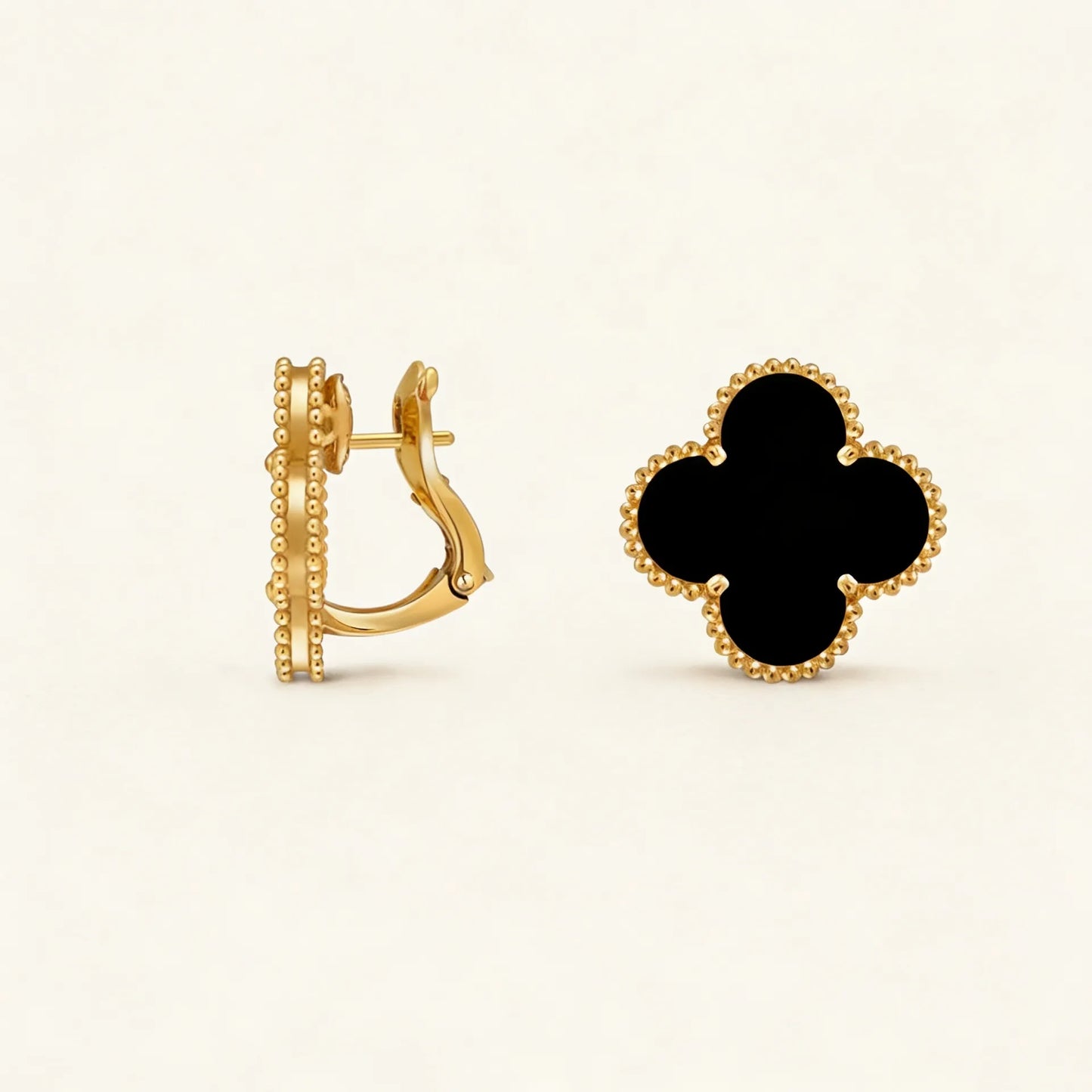 Alhambra Smooth Clover Stud Earrings