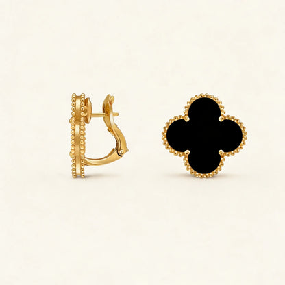 Alhambra Smooth Clover Stud Earrings