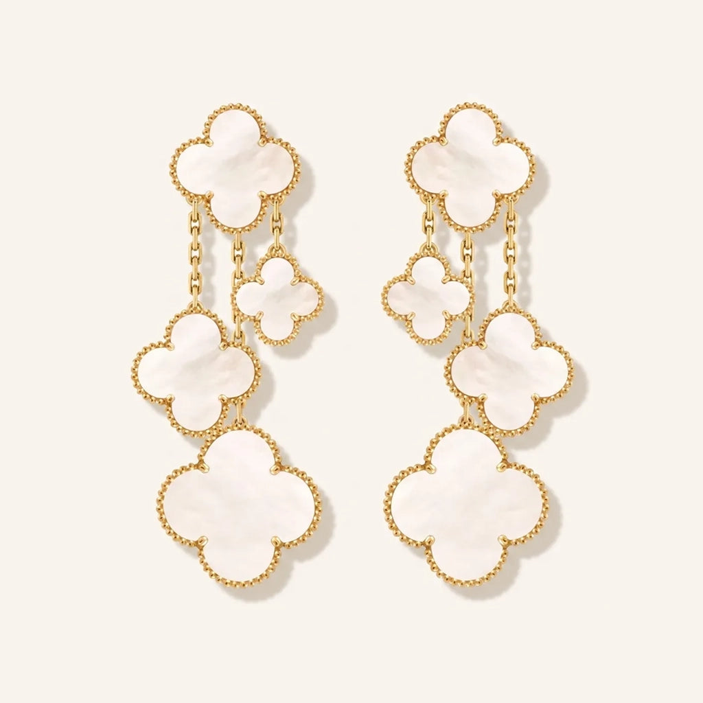 Alhambra Statement Charm Drop Earrings