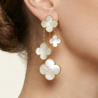 Alhambra Statement Charm Drop Earrings