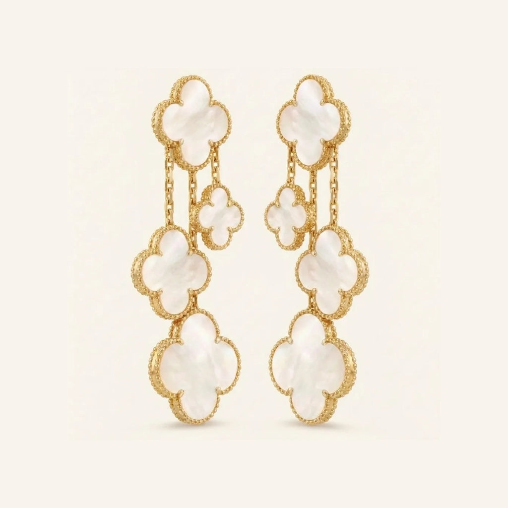 Alhambra Statement Charm Drop Earrings