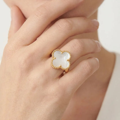 Alhambra Statement Clover Beaded Ring