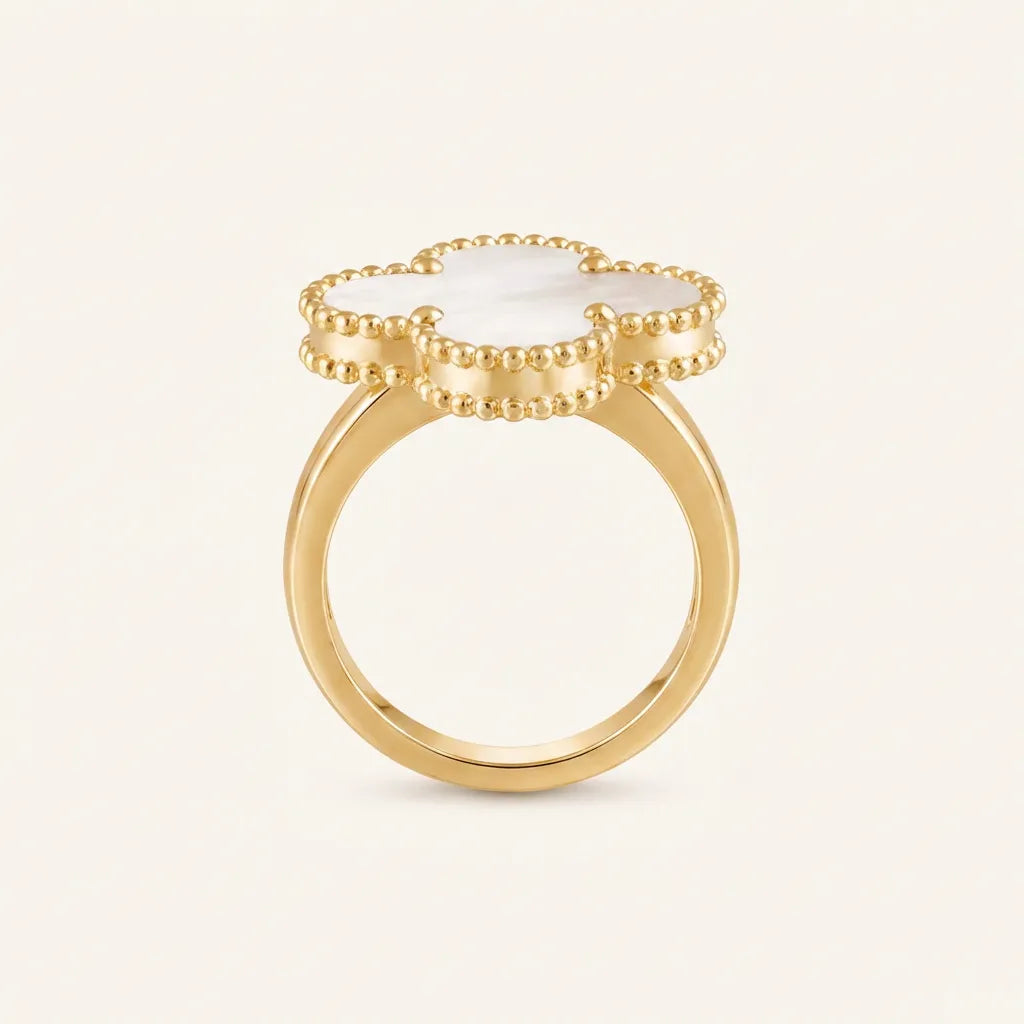 Alhambra Statement Clover Beaded Ring