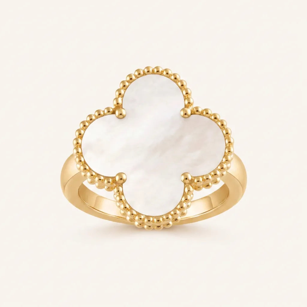 Alhambra Statement Clover Beaded Ring