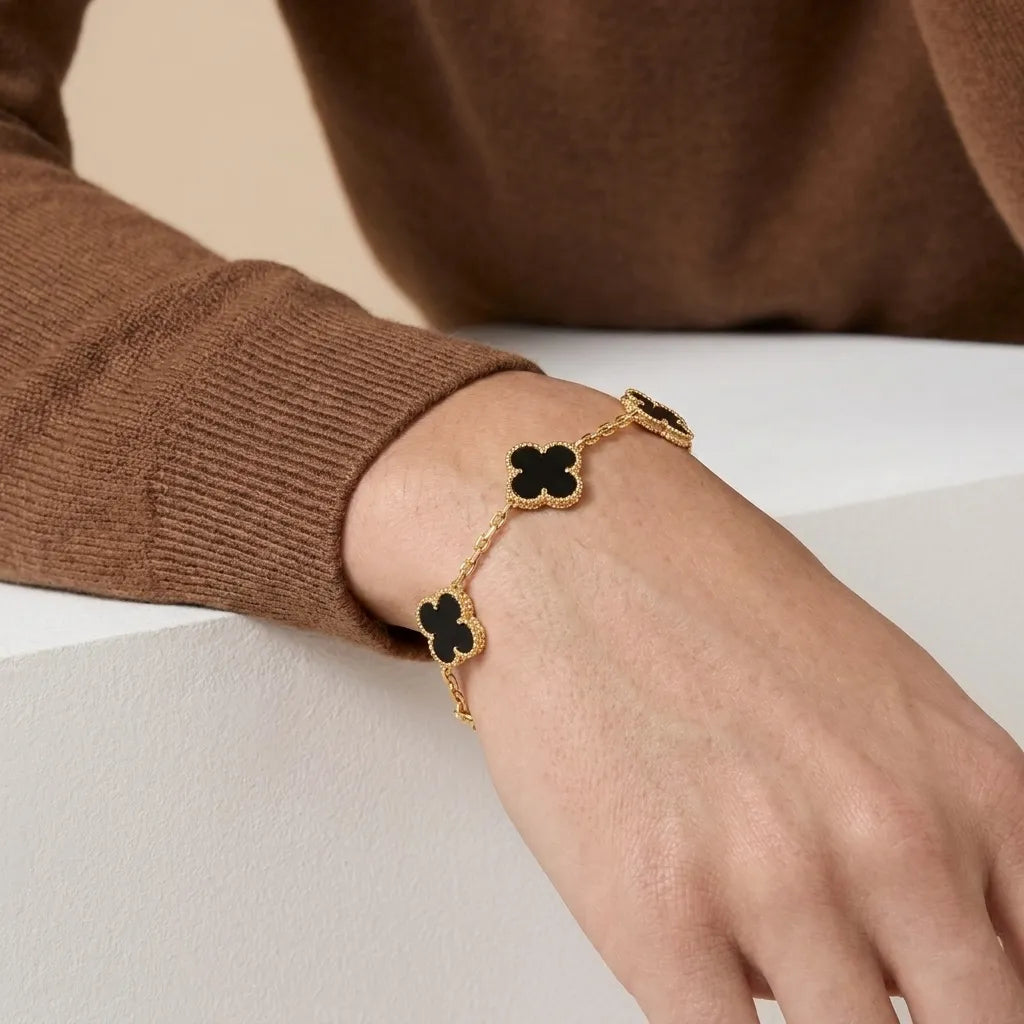 Alhambra Style Clover Chain Bracelet