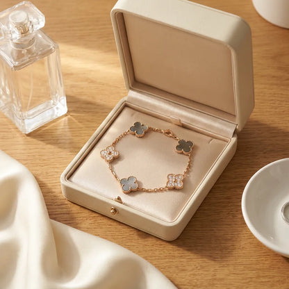 Alhambra Style Clover Pavé Bracelet