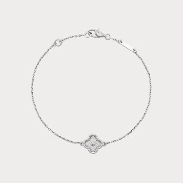 Alhambra Style Single Clover Chain Bracelet