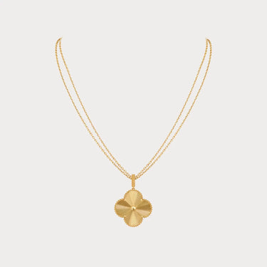Alhambra Sunburst Clover Pendant Necklace