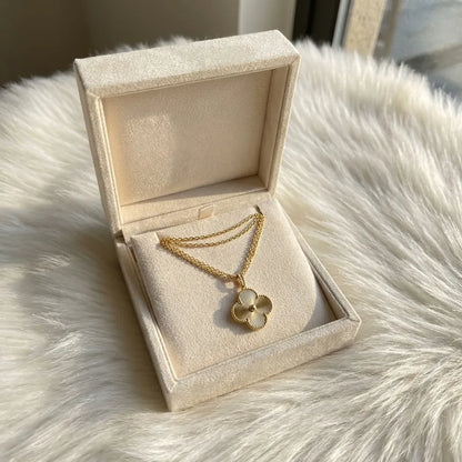 Alhambra Sunburst Clover Pendant Necklace