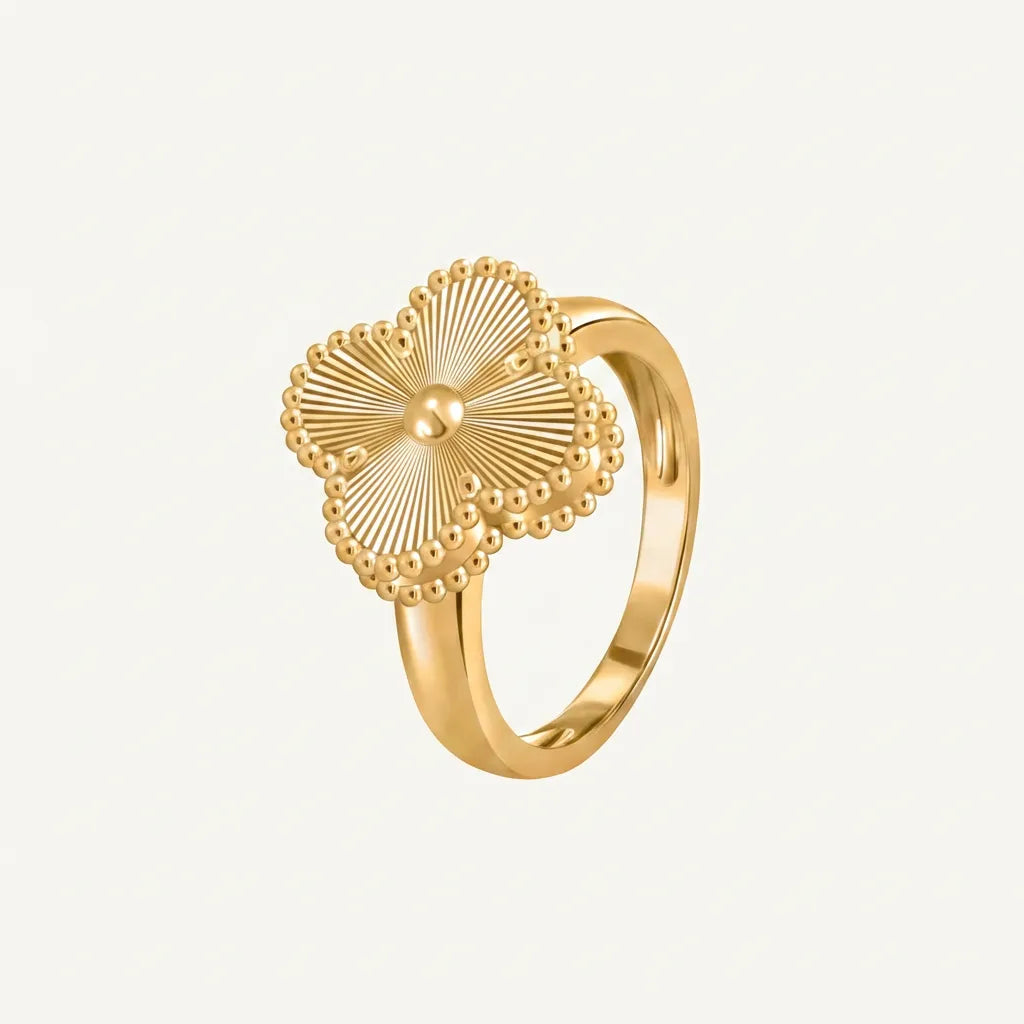 Alhambra Sunburst Clover Ring