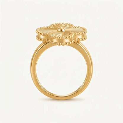 Alhambra Sunburst Clover Ring