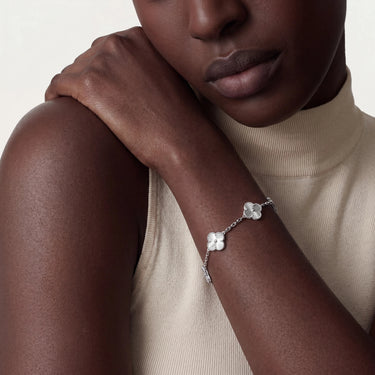 Alhambra Textured Clover Bracelet