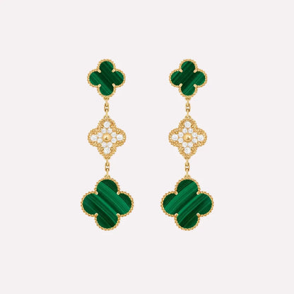 Alhambra Tiered Clover Link Earrings