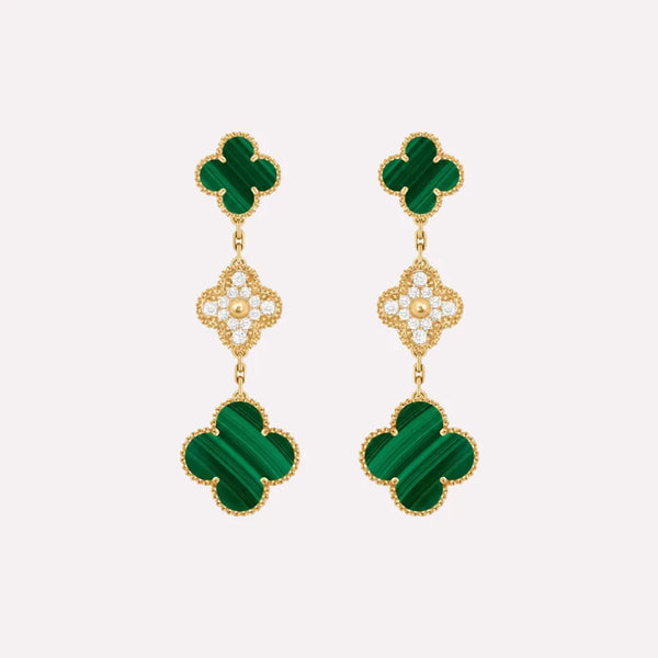 Alhambra Tiered Clover Link Earrings