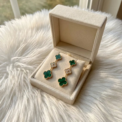 Alhambra Tiered Clover Link Earrings