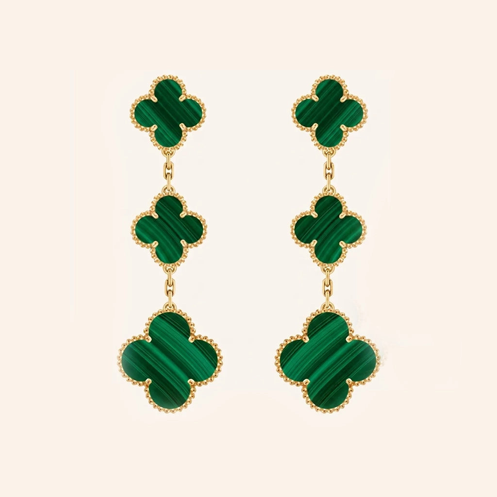 Alhambra Tiered Clover Link Earrings