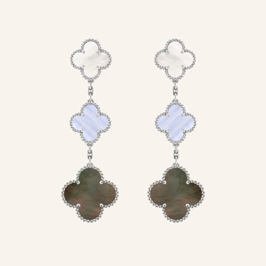 Alhambra Tiered Petal Drop Earrings