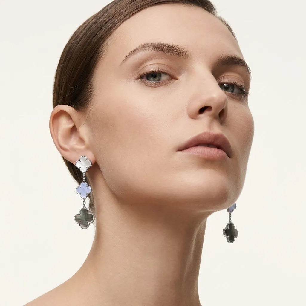 Alhambra Tiered Petal Drop Earrings