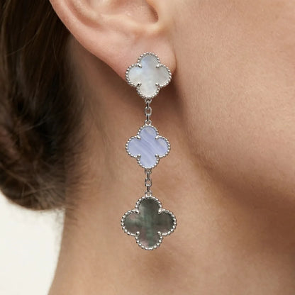 Alhambra Tiered Petal Drop Earrings
