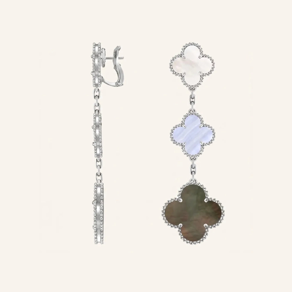 Alhambra Tiered Petal Drop Earrings