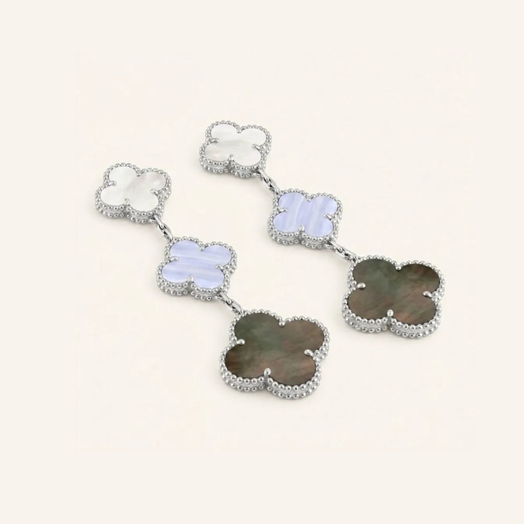 Alhambra Tiered Petal Drop Earrings