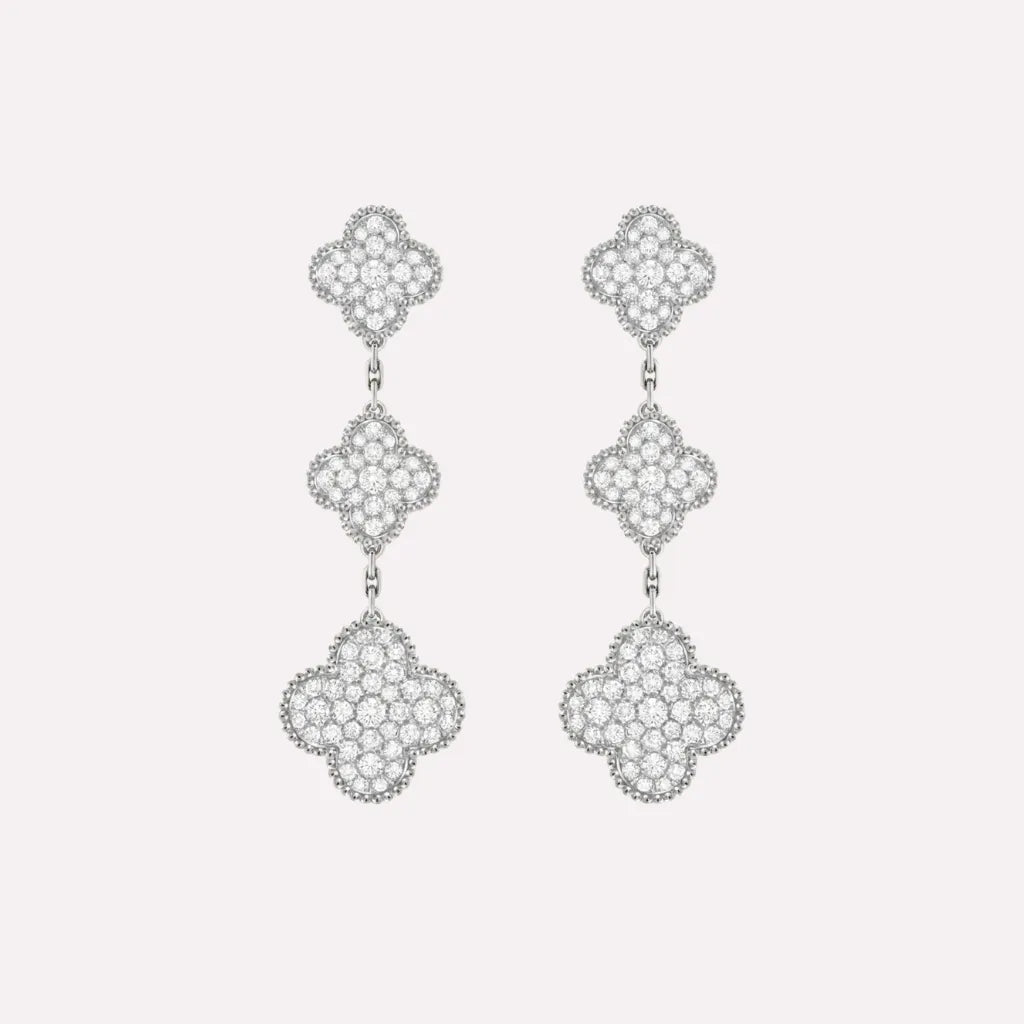 Alhambra Triple Clover Drop Earrings