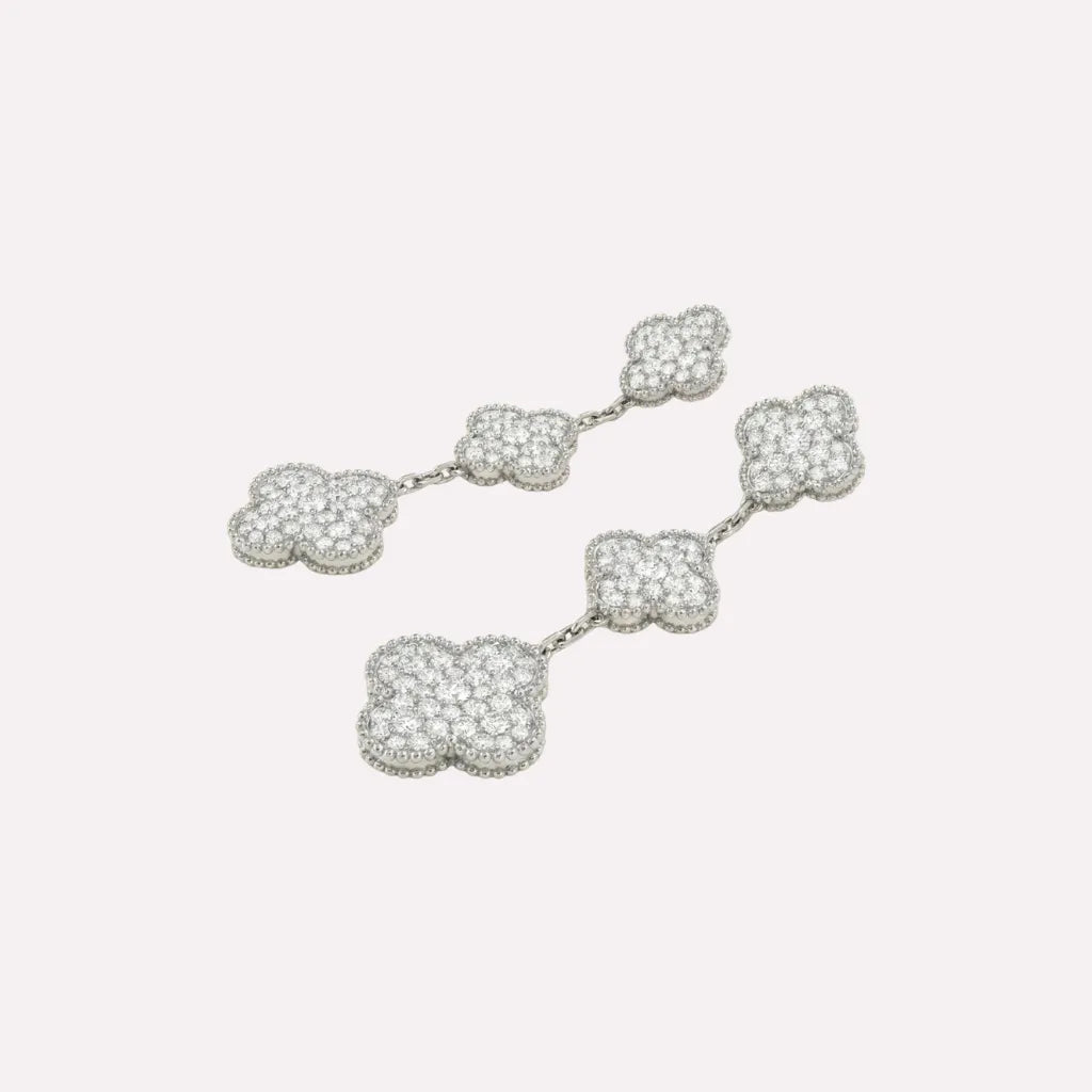 Alhambra Triple Clover Drop Earrings