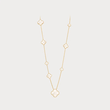 Alhambra White Clover Long Station Necklace