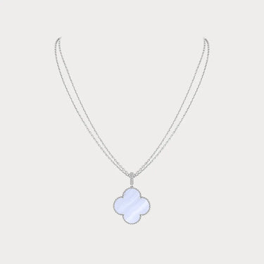 Alhambra White Drop Clover Necklace