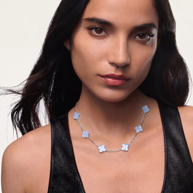 Alhambra White Five Motif Necklace