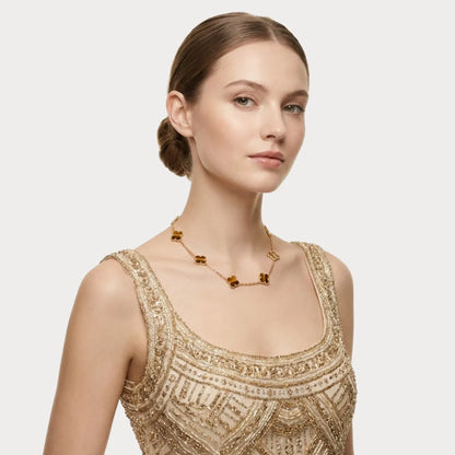 Alhambra Woodland Clover Station Necklace