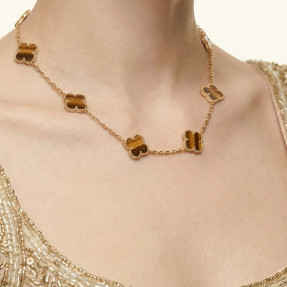 Alhambra Woodland Clover Station Necklace