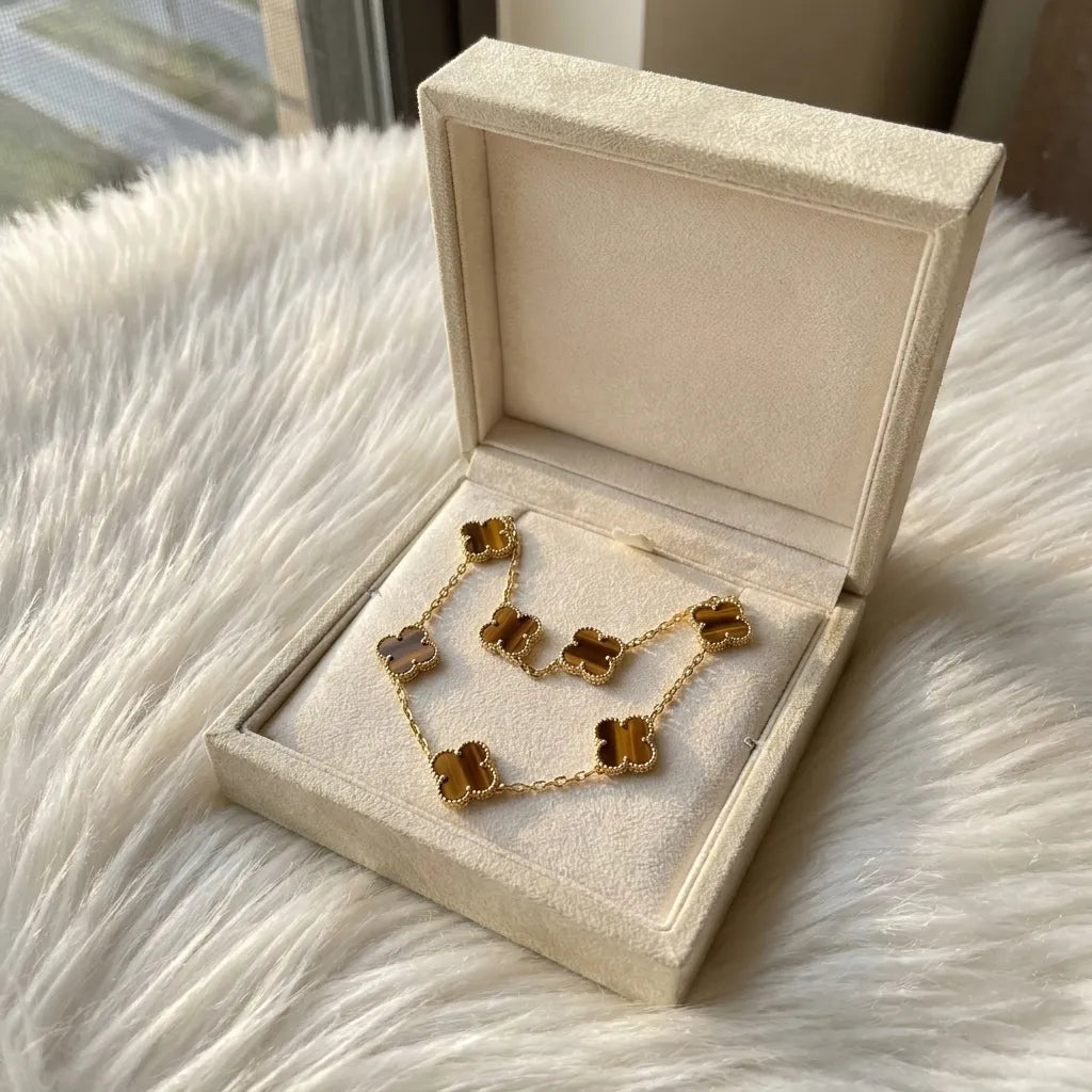 Alhambra Woodland Clover Station Necklace