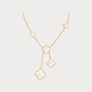 Alhambra Yellow Clover Drop Necklace