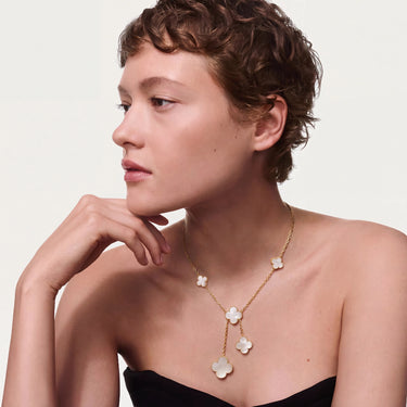 Alhambra Yellow Clover Drop Necklace