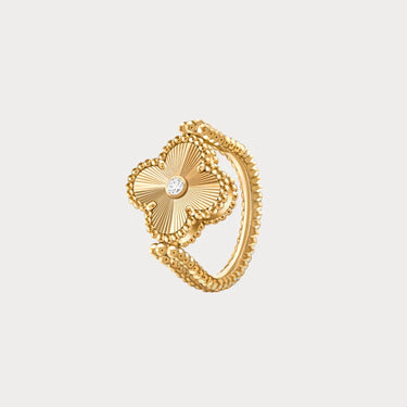Alhambra Yellow Radiant Clover Ring