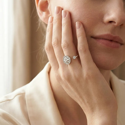 Bois Astral Compass Open Ring