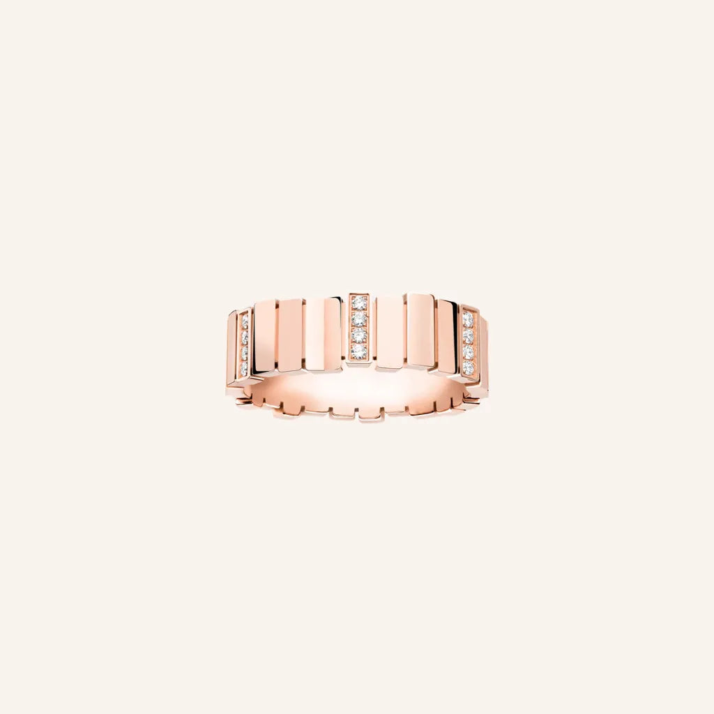 Bois Geometric Ribbed Band Ring