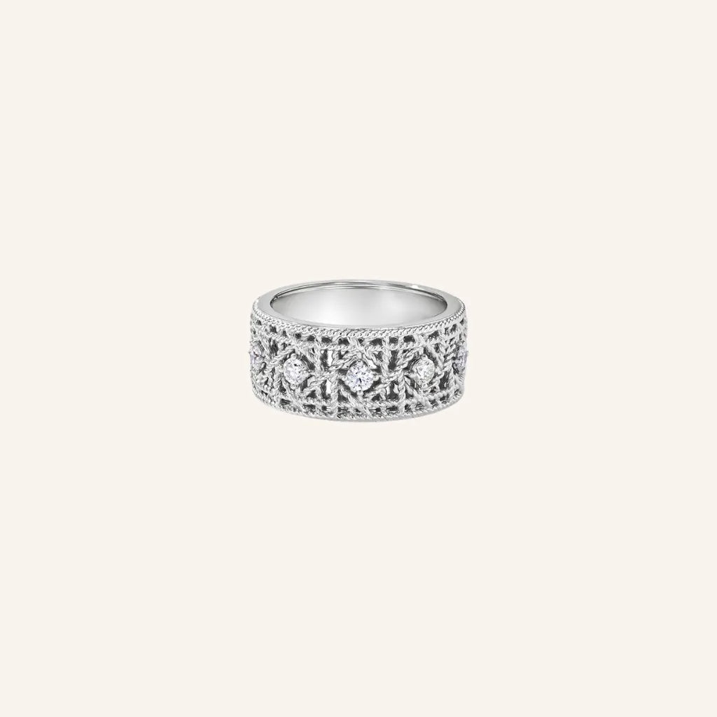 Bois Ornate Filigree Band Ring