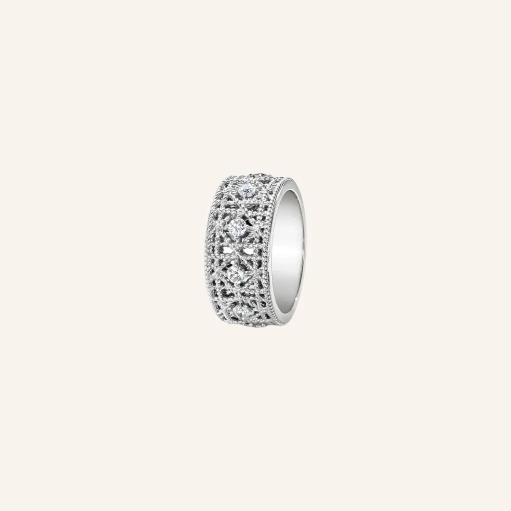 Bois Ornate Filigree Band Ring