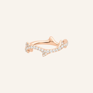 Bois Scalloped Quatrefoil Outline Ring