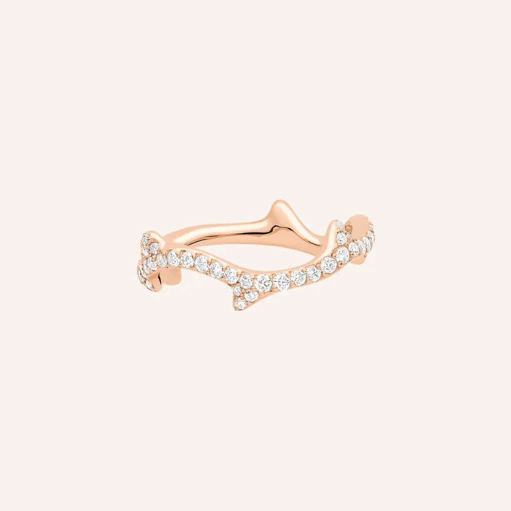 Bois Scalloped Quatrefoil Outline Ring