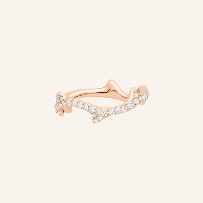 Bois Scalloped Quatrefoil Outline Ring