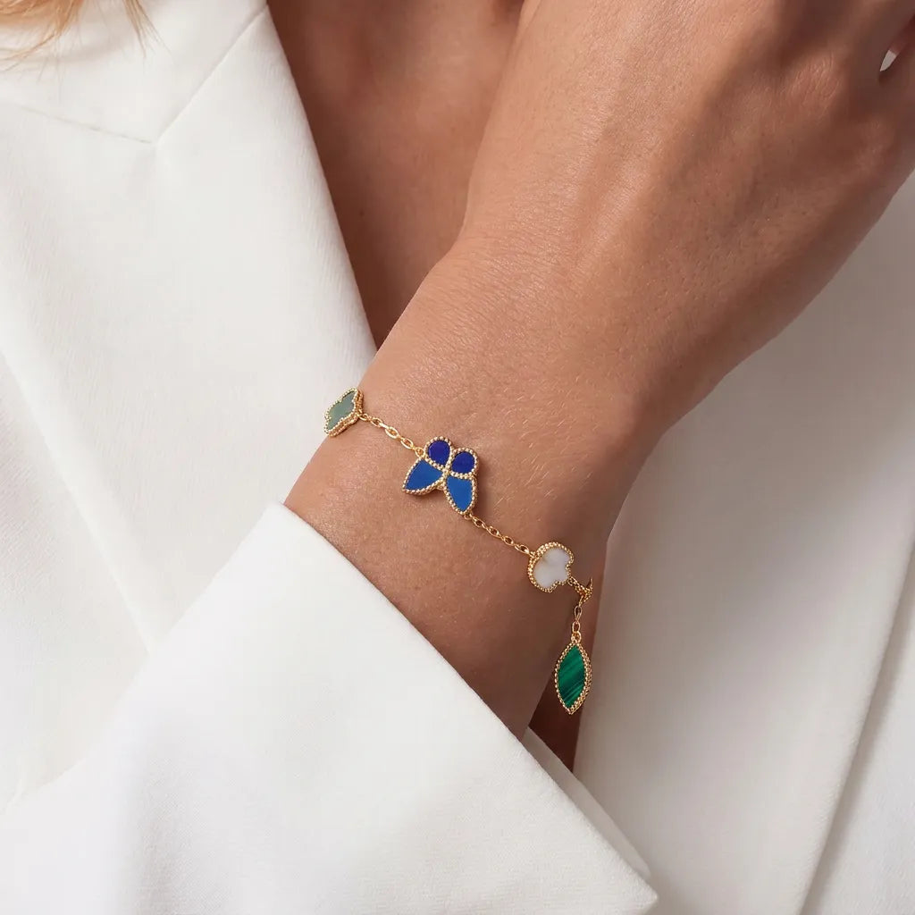 Butterfly Garden Charm Bracelet